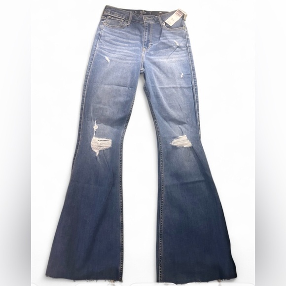 Hollister Denim - NWT Hollister High-Rise Ripped Flare Jeans